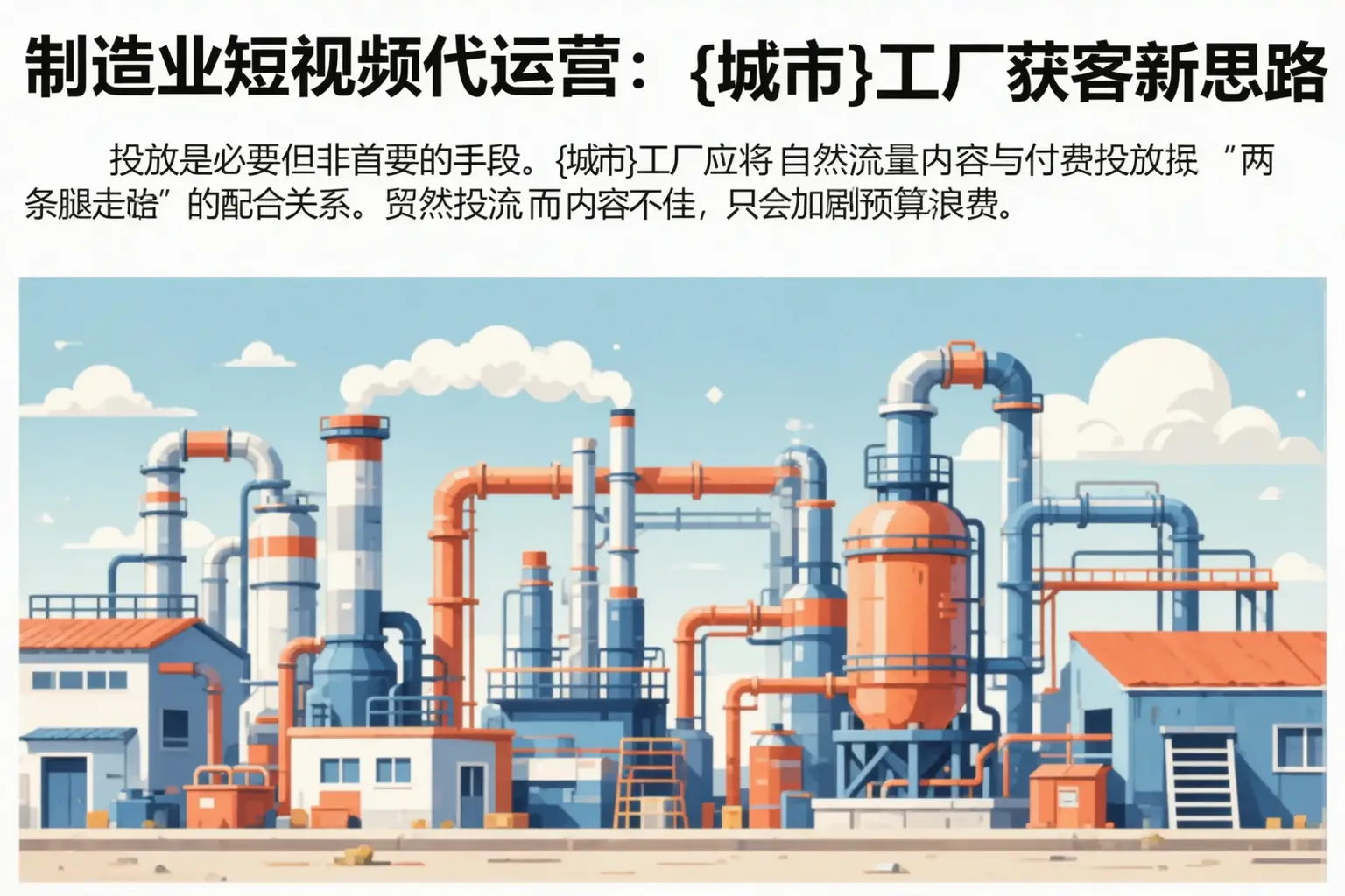 制造业短视频代运营:古冶工厂获客新思路